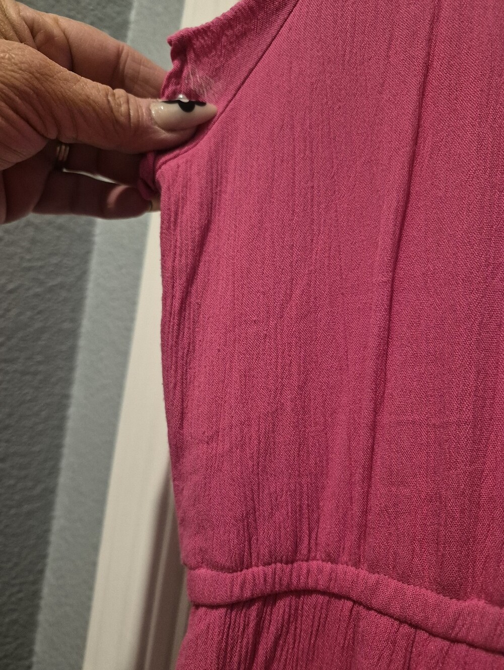 Lane Bryant Size 18 Pink 🩷 White Dress. Casual - Picture 4 of 5